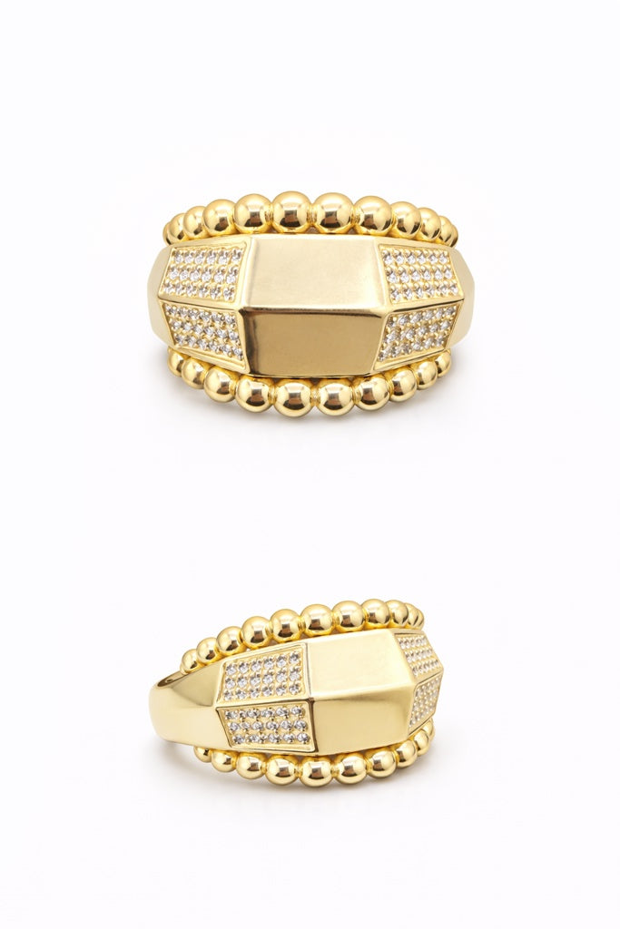 10K MODERN RING – 8.5 – JY Jewelry Wholesale