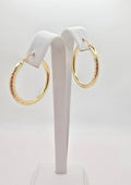 10K SQUARE CUT HOOPS EARRINGS – 4 3MM – JY Jewelry Wholesale