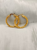 10K CROOKED NEVADAS HOOPS EARRINGS – 4 4.5MM – JY Jewelry Wholesale