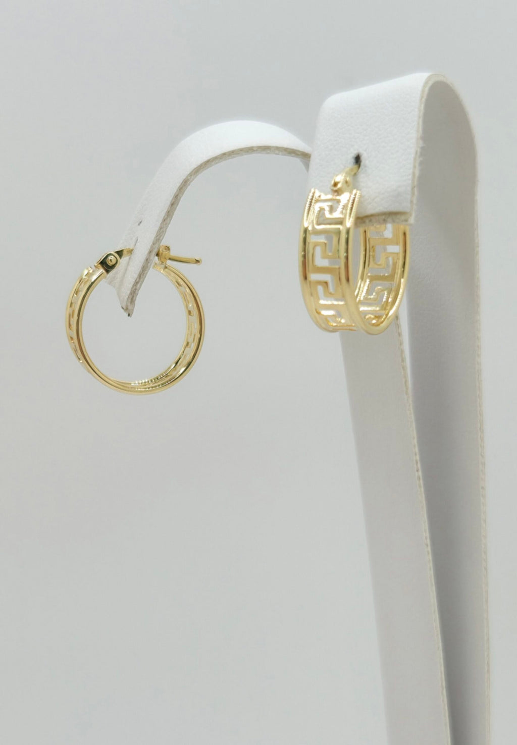 10K GREEK SILHOUETTE HOOP EARRINGS – 2 – JY Jewelry Wholesale
