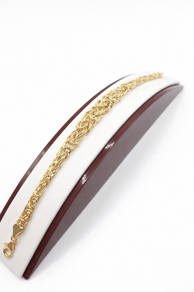 10K DEGRADING BYZANTINE BRACELET – 7.5" – JY Jewelry Wholesale