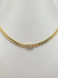 10K SOLID MIAMI CUBAN CHAIN CZ LOCK – 22" 5MM – JY Jewelry Wholesale