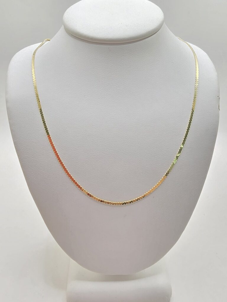 10K HERRINGBONE CHAIN – 16" 1.5MM – JY Jewelry Wholesale