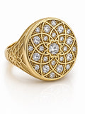 10K ROUND FLAT ROSETTA RING – 12 – JY Jewelry Wholesale