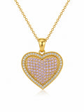 10K PINK CZ LARGE HEART PENDANT – JY Jewelry Wholesale