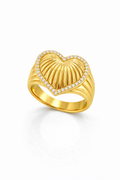 14K CZ FRAME SUNSET DESIGN INSIDE HEART RING – 8 – JY Jewelry Wholesale