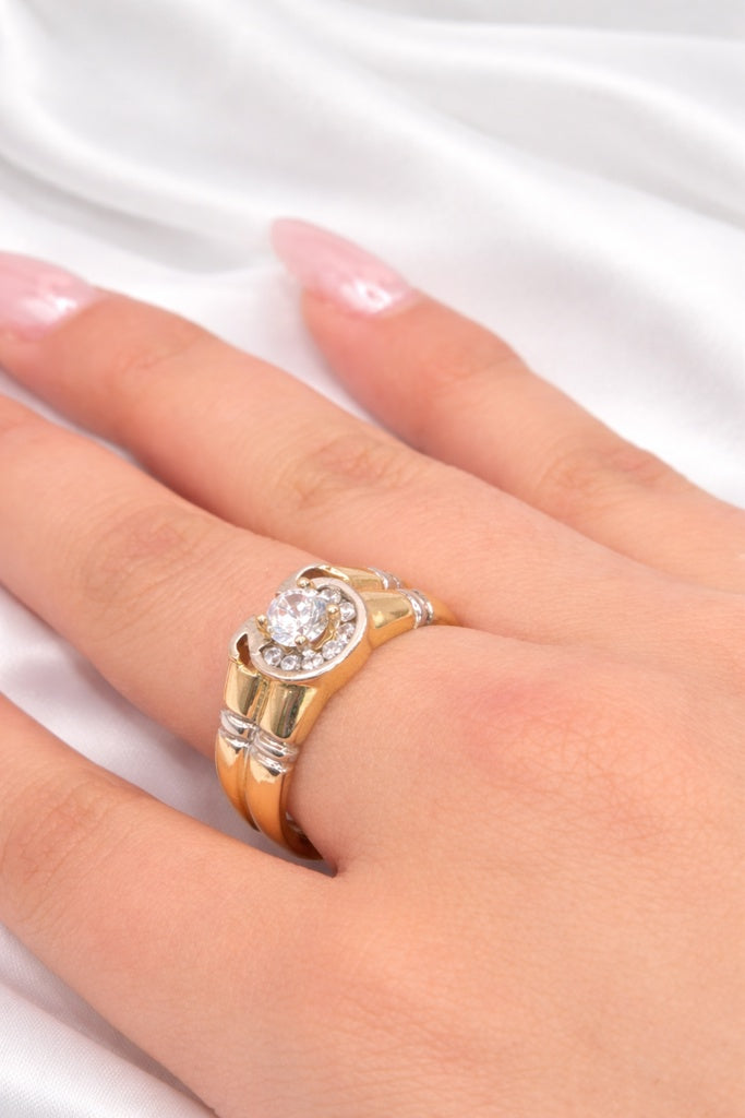 14K HORSESHOE ENGAGEMENT WOMAN'S RING – 10 – JY Jewelry Wholesale