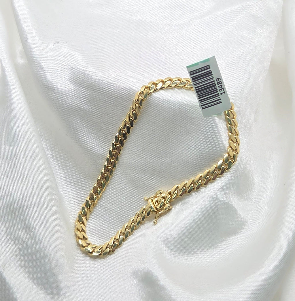10K SOLID MIAMI CUBAN BRACELET – 4MM 7" – JY Jewelry Wholesale