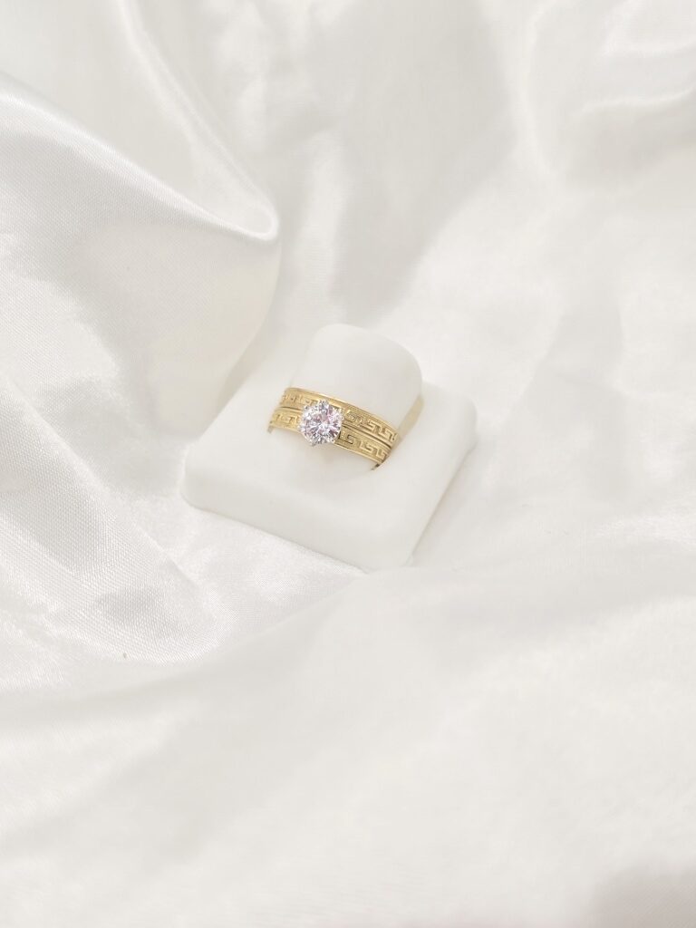 10K DELICATE GREEK STYLE WOMEN'S ENGAGEMENT RING – 7 – JY Jewelry Wholesale