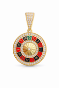 10K ROULETTE CASINO PENDANT – JY Jewelry Wholesale