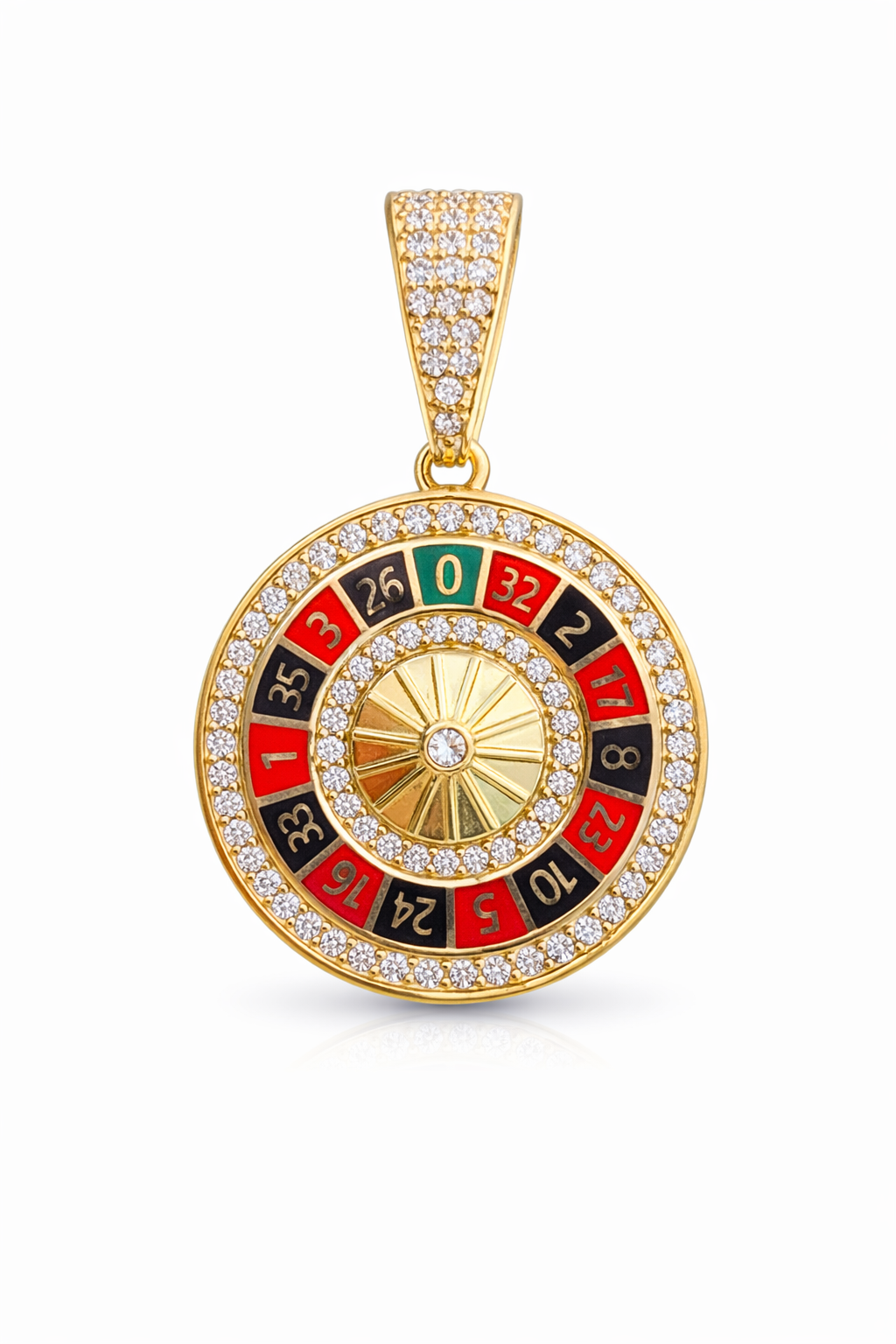 10K ROULETTE CASINO PENDANT – JY Jewelry Wholesale