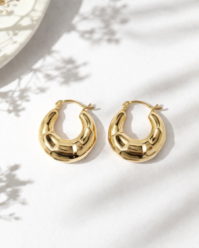 10K VINTAGE STYLE SHRIMP DESIGN HOOPS EARRINGS – JY Jewelry Wholesale