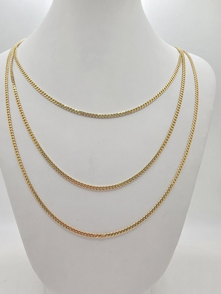 14K SOLID MIAMI CUBAN CHAIN – 22" 2.5MM – JY Jewelry Wholesale