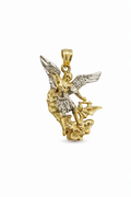 10K SMALL TWO TONE SAN MIGUEL PENDANT – SMALL – JY Jewelry Wholesale