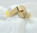 14K MODERN FIRENZE SQUARE STYLE WOMEN'S RING – 6.5 – JY Jewelry Wholesale