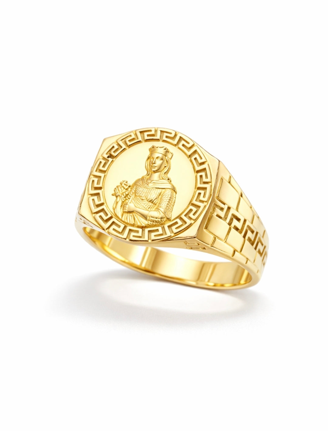 10K GREEK SILHOUETTE FRAME SANTA BARBARA RING – 10 – JY Jewelry Wholesale