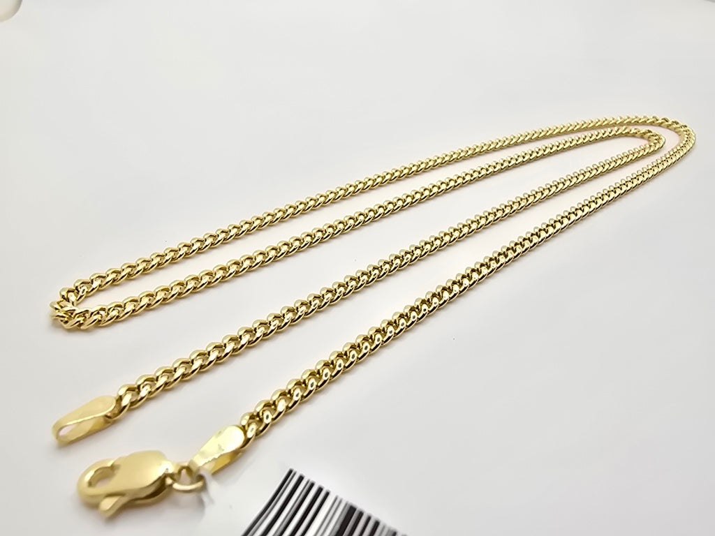 10K SEMISOLID MIAMI CUBAN CHAIN – 16" 3MM – JY Jewelry Wholesale