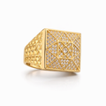 14K SQUARE ROSETTA MAN'S RING – 11 – JY Jewelry Wholesale