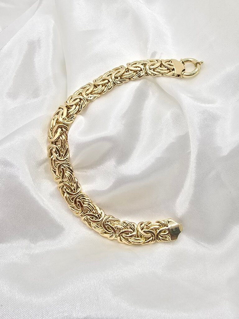 10K BYZENTINE BRACELET – 7" – JY Jewelry Wholesale