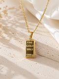 10K GOLD BAR PENDANT – JY Jewelry Wholesale