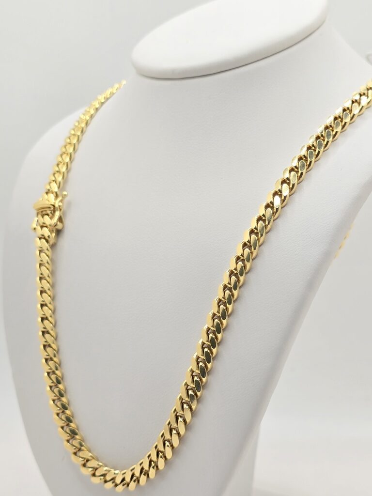 10K SOLID MIAMI CUBAN CHAIN – 5MM 20" – JY Jewelry Wholesale