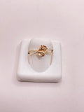 10K DELICATE TWO-GOLD ROSES RING – 8 – JY Jewelry Wholesale