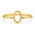 14K "O" LETTER RING – 6.5 – JY Jewelry Wholesale