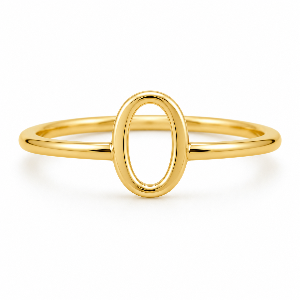 14K "O" LETTER RING – 6.5 – JY Jewelry Wholesale