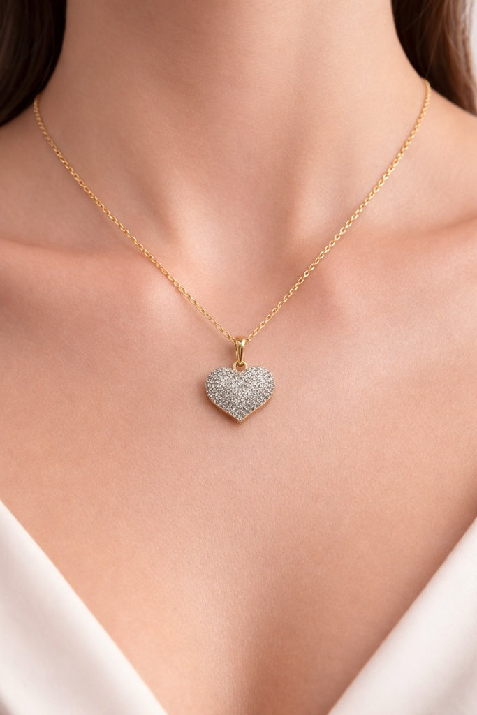 10K DIAMOND HEART PENDANT – JY Jewelry Wholesale