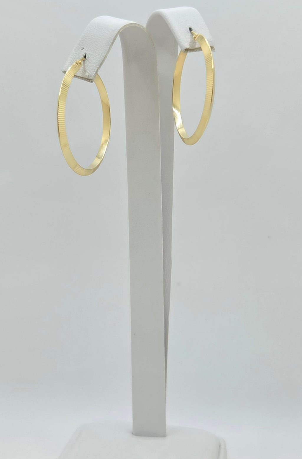 10K STRAIGHT CUT HOOPS EARRINGS – 4 – JY Jewelry Wholesale