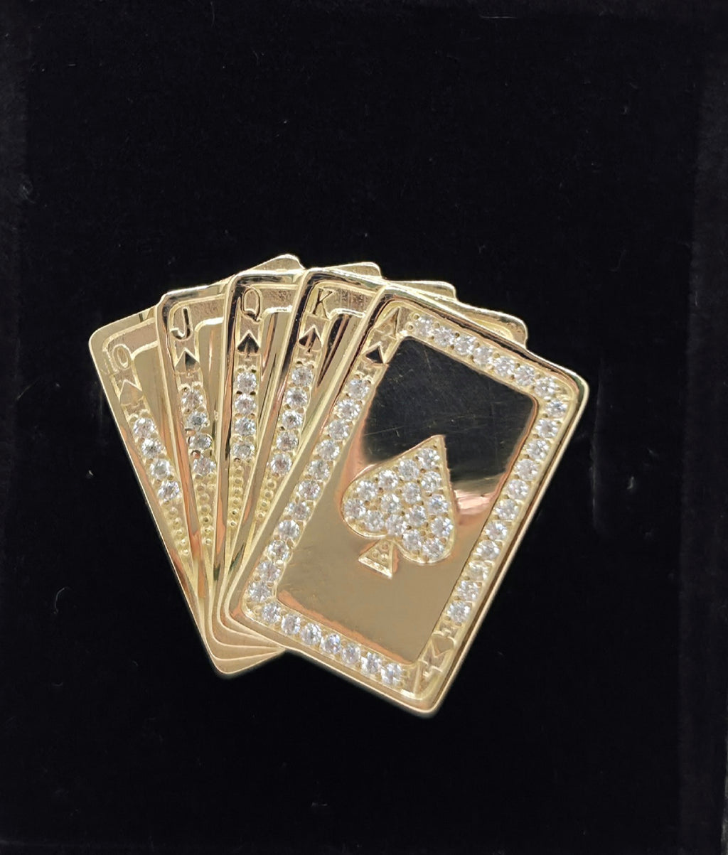 10K POKER DESIGN POKER RING – 10 – JY Jewelry Wholesale