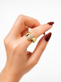 14K OVALS DIFFERENTS – CZ DETAIL RING – 8 – JY Jewelry Wholesale