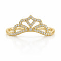 14K DELICATE CZ QUEEN CROWN RING – 7 – JY Jewelry Wholesale