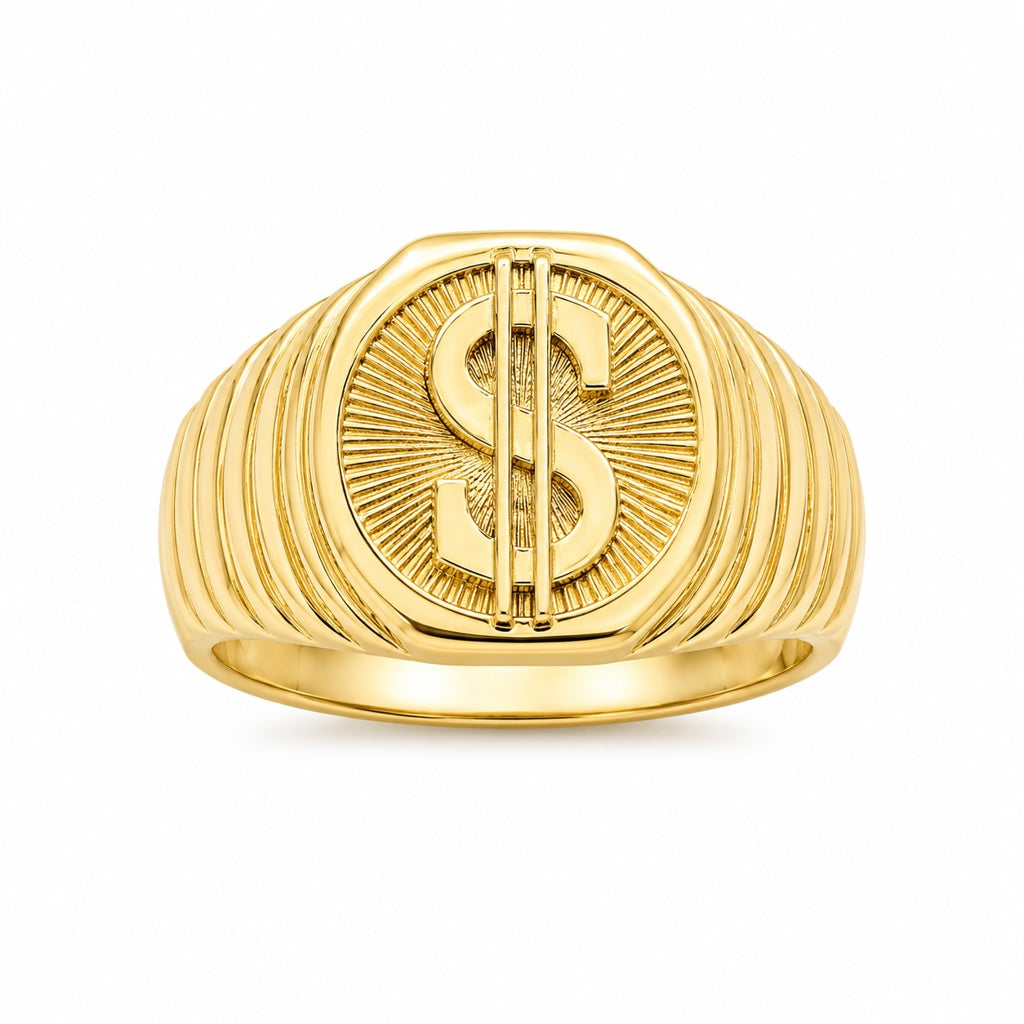 10K ROUND MONEY RING – – 11 – JY Jewelry Wholesale