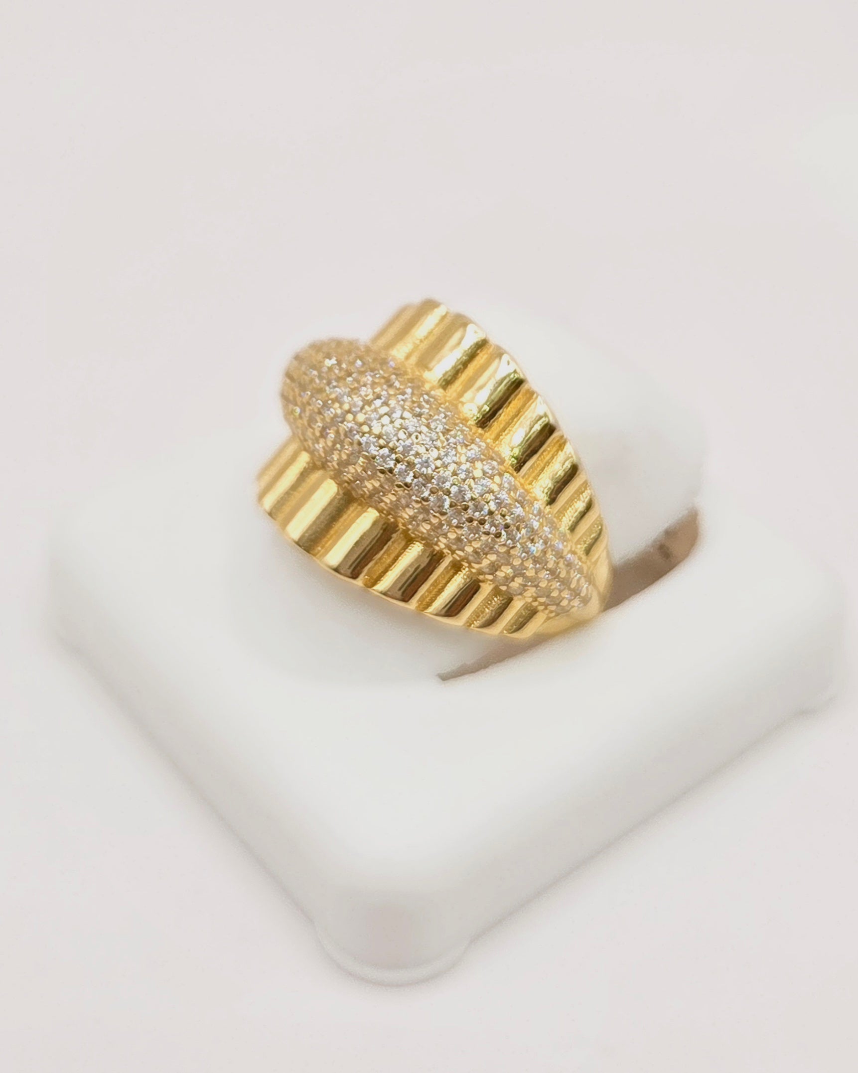 14K ELEGANT RING WITH CZ DETAILS – 8 – JY Jewelry Wholesale