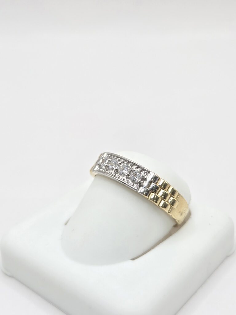 10K TWO TONE ENGAGEMENT MAN'S RING – 10 – JY Jewelry Wholesale