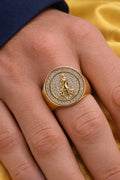 10K ROUND CZ FRAME SAN LAZARO RING – 11.5 – JY Jewelry Wholesale