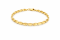14K MODERN DIAMOND CUT OVALS BRACELET – 7" – JY Jewelry Wholesale