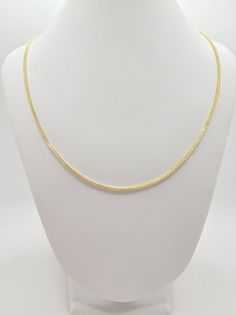 10K HOLLOW FRANCO CHAIN – 1.5MM 24" – JY Jewelry Wholesale