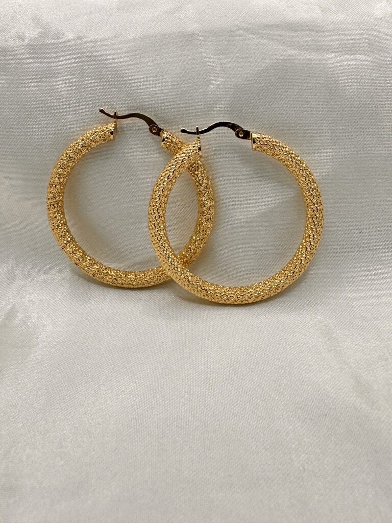 10K NEVADAS HOOPS EARRINGS – 6 4MM – JY Jewelry Wholesale