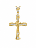 10K ELEGANT CZ CROSS PENDANT – JY Jewelry Wholesale