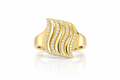 10K 3 PLAIN STRIPES RING – 8 – JY Jewelry Wholesale