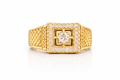 10K SQUARE STATEMENT RING – 11 – JY Jewelry Wholesale