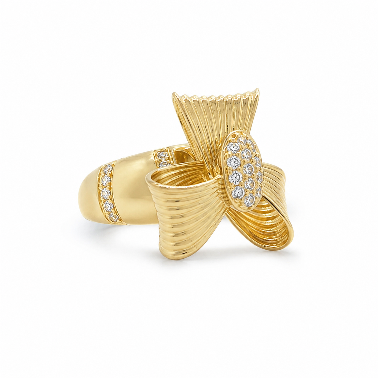 10K RIBBON RING – 7--8 – JY Jewelry Wholesale
