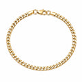 10K CUBAN CURB FLAT BRACELET – 7" 2MM – JY Jewelry Wholesale