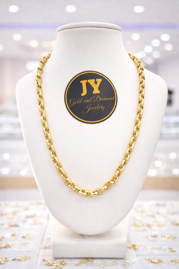 14K MODERN PAPER CLIP NECKLACE – 16" – JY Jewelry Wholesale