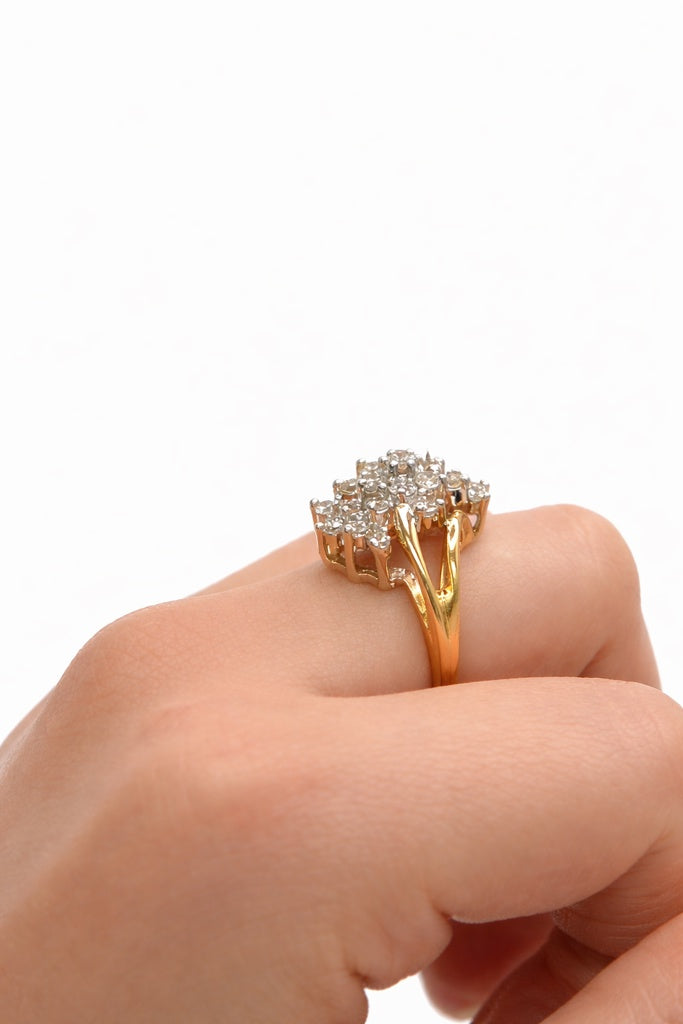 14K ELEGANT AN EXOTIC DESIGN DIAMOND WOMAN'S RING – 6 – JY Jewelry Wholesale