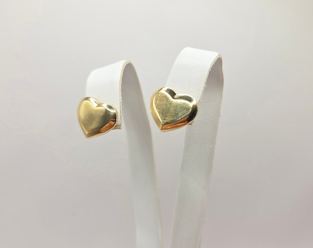 10K MODERN PLAIN HEART EARRING – JY Jewelry Wholesale