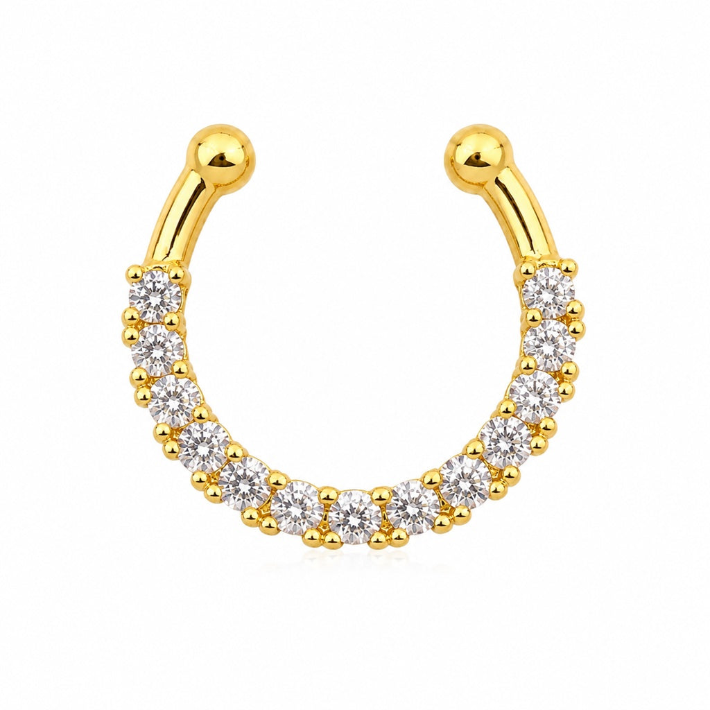 10K CZ BULLY NOSE PIERCING – S REF-150375/0000 – JY Jewelry Wholesale