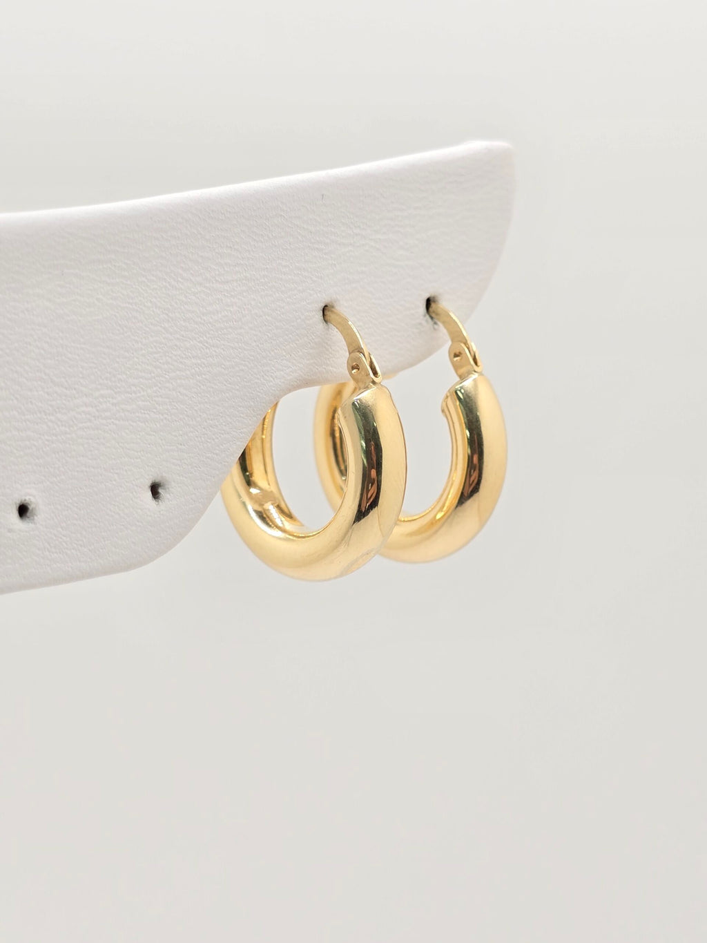 10K PLAIN HOOPS EARRINGS – 5MM – JY Jewelry Wholesale